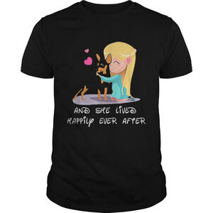 She Lived Happily Ever After Min Pin Mom Mothers Day Shirt